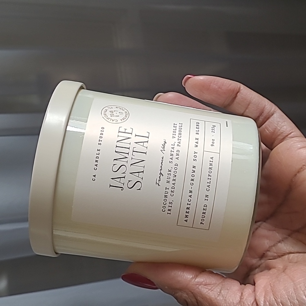 Jasmine Santal Soy Wax Candle - 9oz